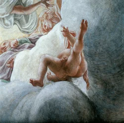 Angelo in volo (dettaglio)