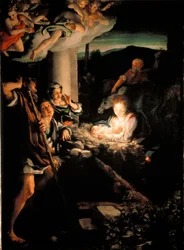 Notte Santa (Natività). Dipinto di Antonio Allegri detto Il Correggio