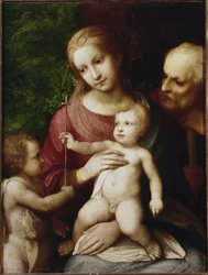 Sacra Famiglia con San Giovanni Battista bambino