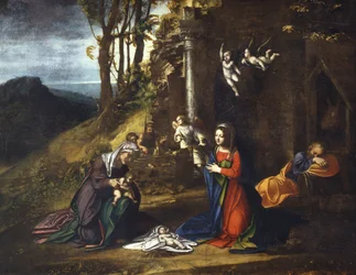 Natività di Gesù con Santa Elisabetta e il giovane San Giovanni Battista