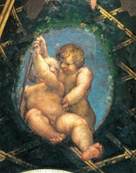 Ovate con cherubini (dettaglio)