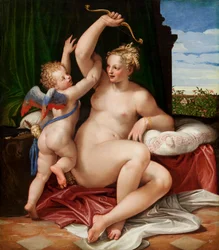 Venere disarma Cupido, 1550-55
