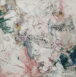 G. C. Riccardi, Composizione n.1, 1998, Gemischte Technik, 125x125, Arpino, Stiftung Umberto Mastroianni, Italia.