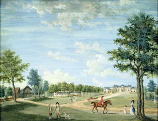 Il castello di Raincy, le scuderie e il villaggio russo