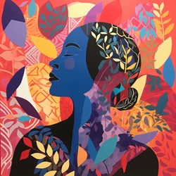 Arte collage stile Henri Matisse