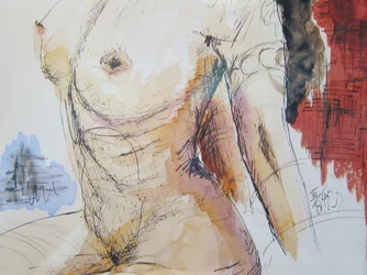 Nudo seduto
