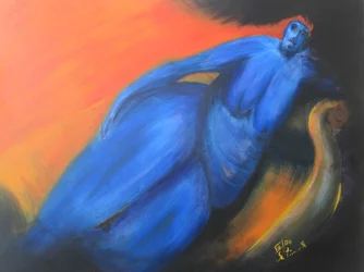 La donna blu