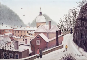 Sentiero alto in inverno