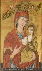 La famosa icona di Santa Maria, presente in molte chiese.