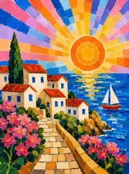 Sentiero del sole sul Mediterraneo