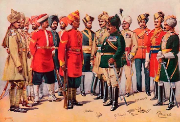 Un Gruppo di Soldati Indiani