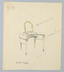 Progetto per tavolo da toeletta n. 13