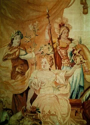 Europa, da un arazzo dei quattro angoli del mondo, (dettaglio)