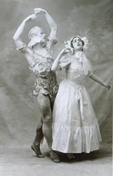Nijinski e Karsavina che danzano nel balletto 