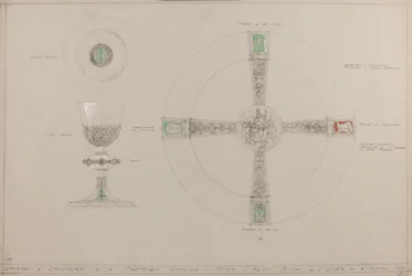 Cappella della Cavalleria: calice, patena e piatto delle elemosine proposti