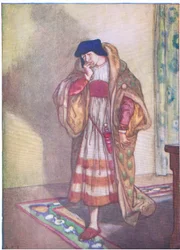 Angelo soffrì molto più quella notte del prigioniero che aveva condannato ingiustamente (Misura per misura), da Tales from Shakespeare pub. by Ward Lock & Co Ltd