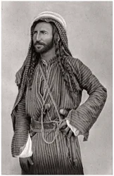 Un beduino del deserto, Iraq, 1925