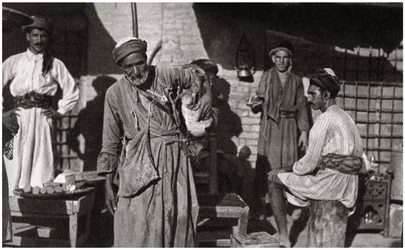 Distribuzione gratuita di acqua potabile fredda, Iraq, 1925