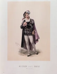 Monsieur Colin nel ruolo di Faust, opera di Charles Gounod