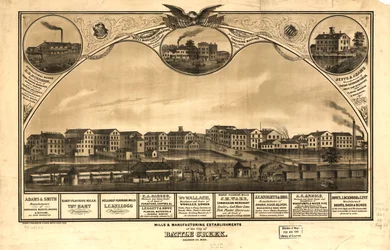 Mulini e stabilimenti produttivi della città di Battle Creek, Calhoun Co., Mich. LOC 73693421