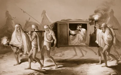 Post-chaise in stile indiano nel Punjab tra Loudiana e Amritsar, 1859