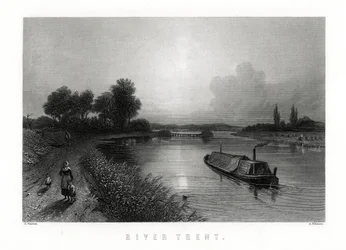 Il fiume Trent, Inghilterra, 1883