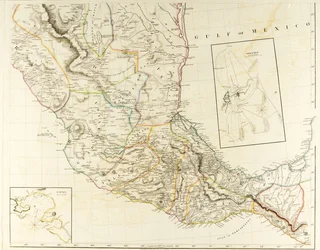 Nuova mappa del Messico e delle province adiacenti