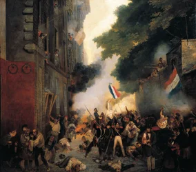 Episodio della Rivoluzione del 1830, Giorno di luglio: Attacco della caserma in via Babylon il 29 luglio