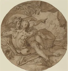Acis e Galatea, 1590 circa (penna e inchiostro)