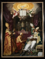 I quattro padri della chiesa: rappresentazione di Sant