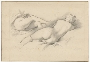Studi di un nudo femminile reclinato