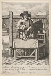 Venditore di brandy o cure, metà-fine XVII secolo