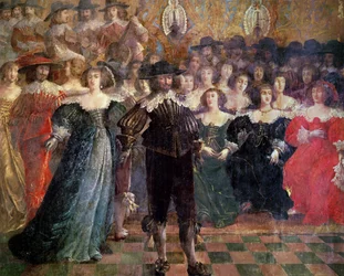 Il ballo di corte (dettaglio)