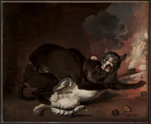 La scimmia e il gatto, probabilmente anni 1670