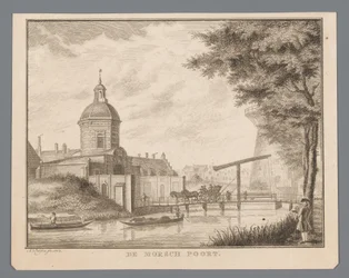 Veduta della Morspoort a Leida