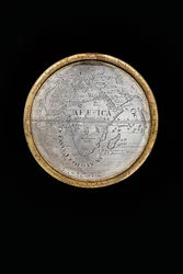 Due globi terrestri e celesti eccezionali, sostenuti da Ercole e Atlante, Augusta, 1697-99