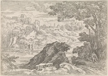 Paesaggio con fiume (serie di paesaggi arcadici)