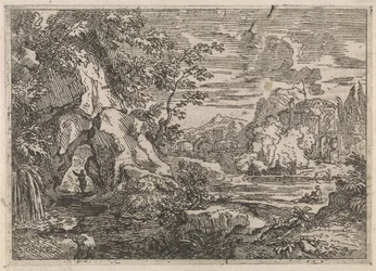 Strada attraverso una roccia