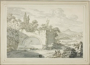 Paesaggio con fontana