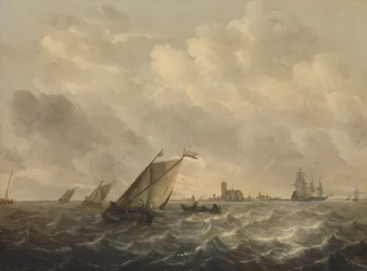Veduta del fiume, 1643-1650 circa (olio su tavola)