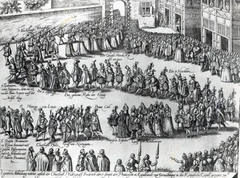 Processione per il matrimonio di Federico V, Elettore Palatino e Principessa Elisabetta, c.1613