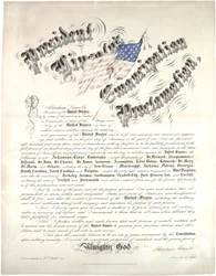 Proclama di emancipazione del Presidente Lincoln, 1 gennaio 1863