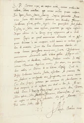 Lettera Autografa Firmata al Nipote, Jacob Cool (Jacobus Colius), Anversa, 2 Febbraio 1595
