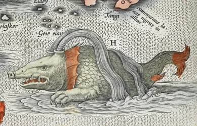Dettaglio di un mostro marino, da 