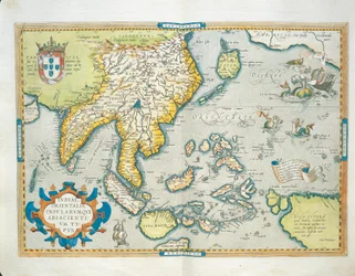 Mappa delle Indie, dal Theatrum Orbis Terrarum di Abraham Ortelius