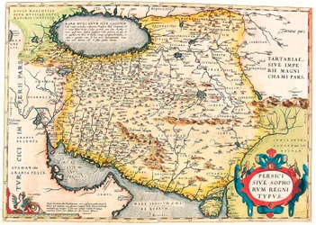 Persici sive Sophorum Regni Typus Mappa geografica del territorio della Penisola Arabica da 