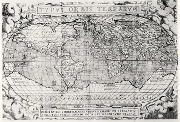 Typus Orbis Terrarum, mappa del mondo, 1577