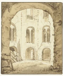 Vista della cappella del Valkhof a Nimega