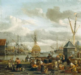 Veduta del porto di Amsterdam