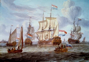 La fregata Pietro e Paolo nel porto di Amsterdam (17° secolo) Amsterdam, Museo della Storia Marittima